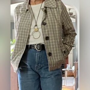 Merona plaid button up jacket